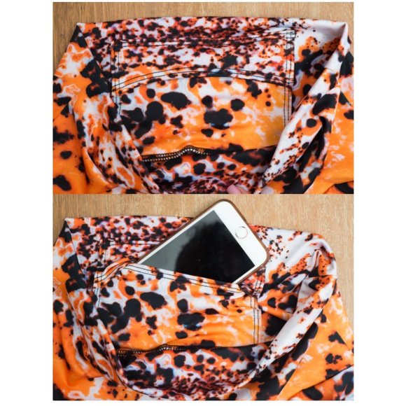 Agstract Apparel Women's Serengeti 7/8 Leggings Size Large Multicolor Print NWT - Picture 6 of 12